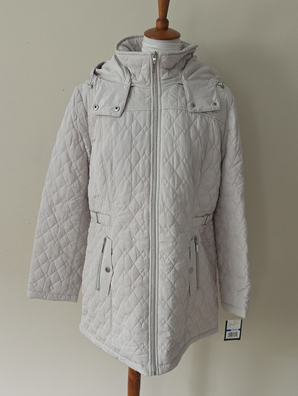 Gallery New York Pearl Full Zip Quilted Hooded Women's Coat